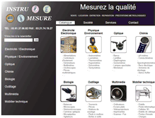 Tablet Screenshot of instrumesure.fr